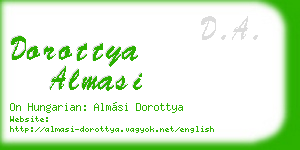 dorottya almasi business card